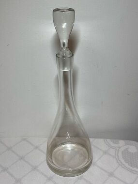 Krosno crystal decanter 
Poland 
Tall, slender & distinct